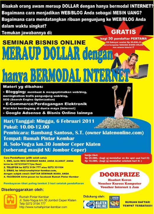 seminar bisnis online