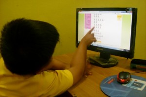 daffa - kelas 1 sd MI Gading - belajar berhitung lewat IXL di LKP KEMBAR
