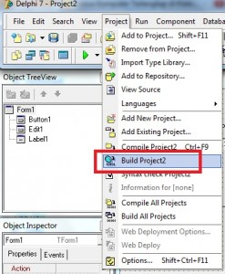 delphi tutorial - build project
